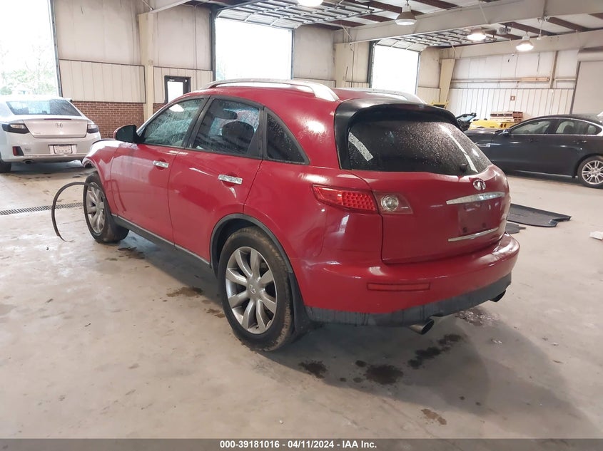 2004 Infiniti Fx35 VIN: JNRAS08W84X218806 Lot: 39181016