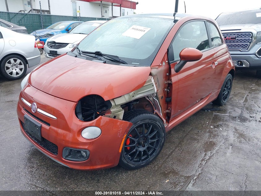 2012 Fiat 500 Sport VIN: 3C3CFFBR0CT229428 Lot: 39181018