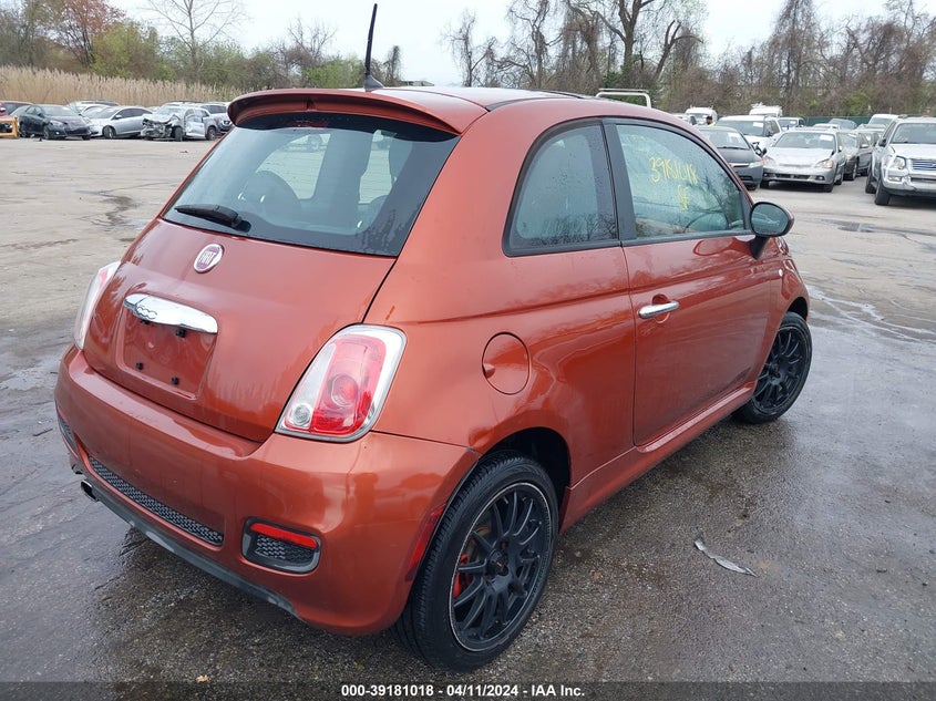2012 Fiat 500 Sport VIN: 3C3CFFBR0CT229428 Lot: 39181018