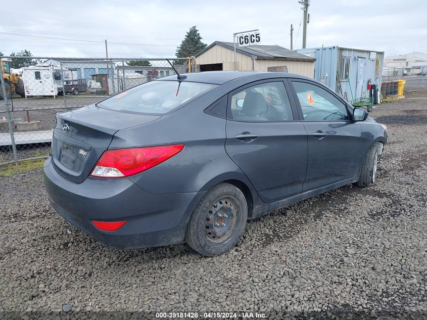 2013 HYUNDAI ACCENT GLS/GS - KMHCT4AE0DU391392