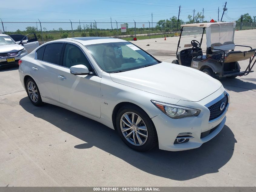 2016 Infiniti Q50 3.0T Premium VIN: JN1EV7AP4GM301730 Lot: 39181461