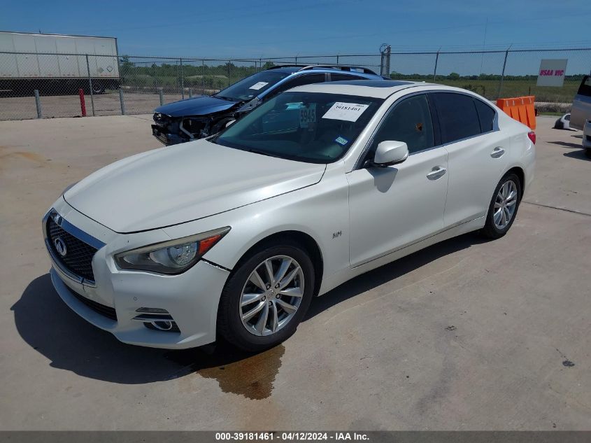 2016 Infiniti Q50 3.0T Premium VIN: JN1EV7AP4GM301730 Lot: 39181461