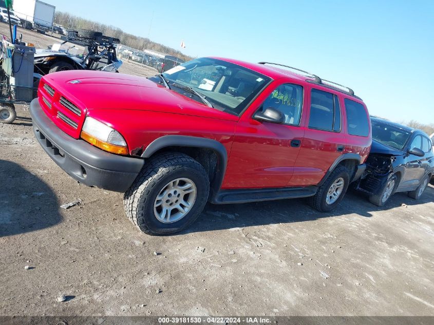 2003 Dodge Durango Sport VIN: 1D4HS38N93F565947 Lot: 49542624