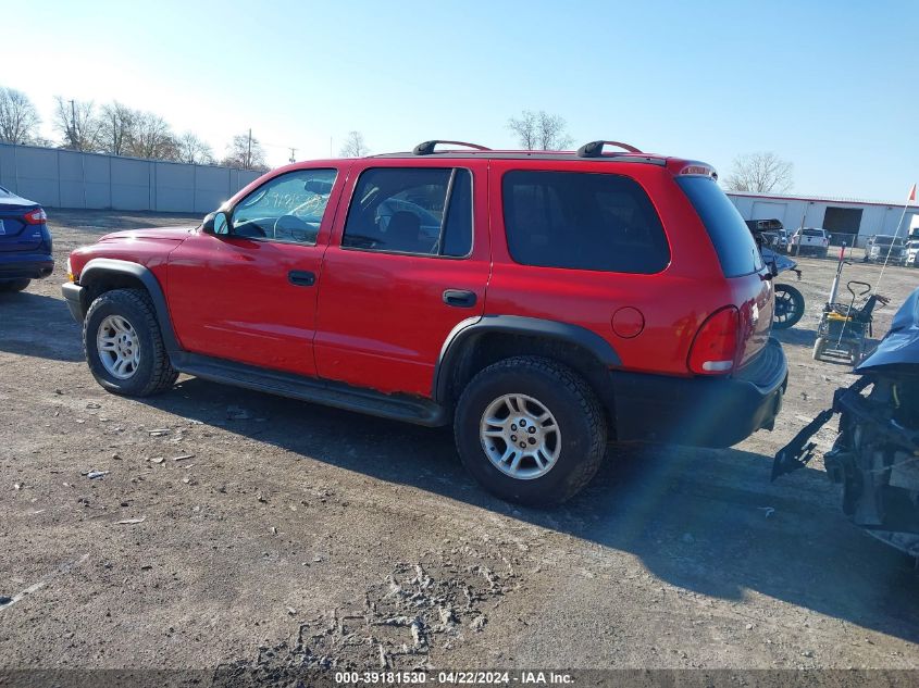 2003 Dodge Durango Sport VIN: 1D4HS38N93F565947 Lot: 49542624