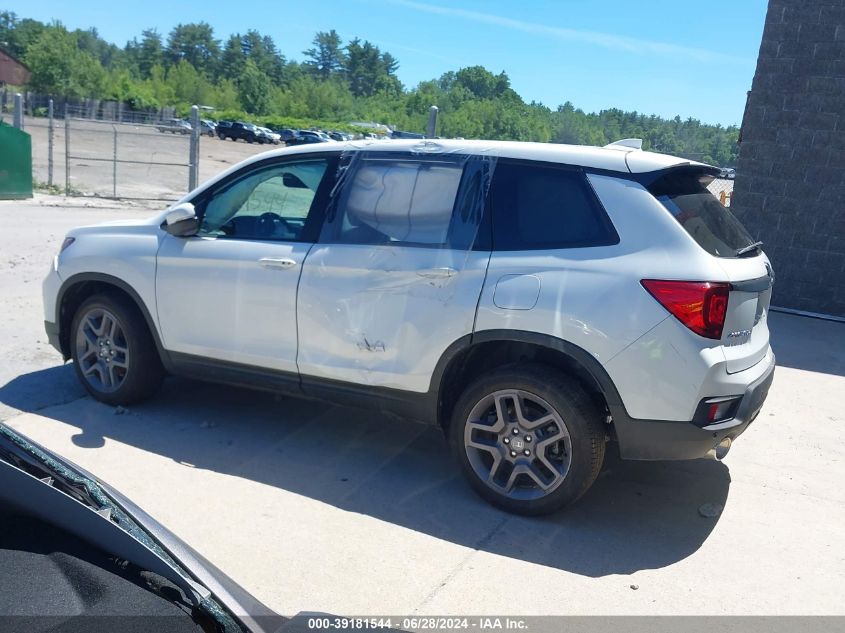 2022 Honda Passport Awd Ex-L VIN: 5FNYF8H51NB031928 Lot: 39181544