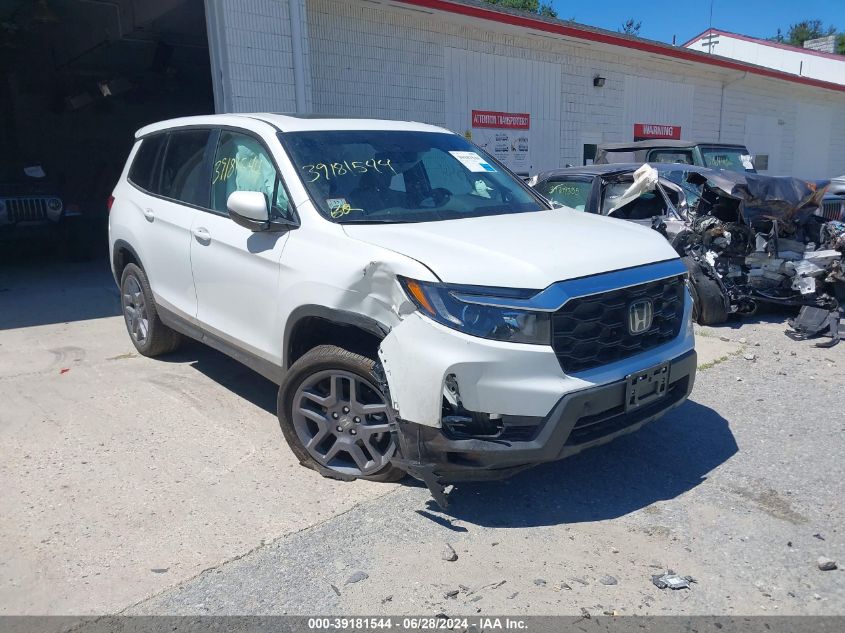 2022 Honda Passport Awd Ex-L VIN: 5FNYF8H51NB031928 Lot: 39181544