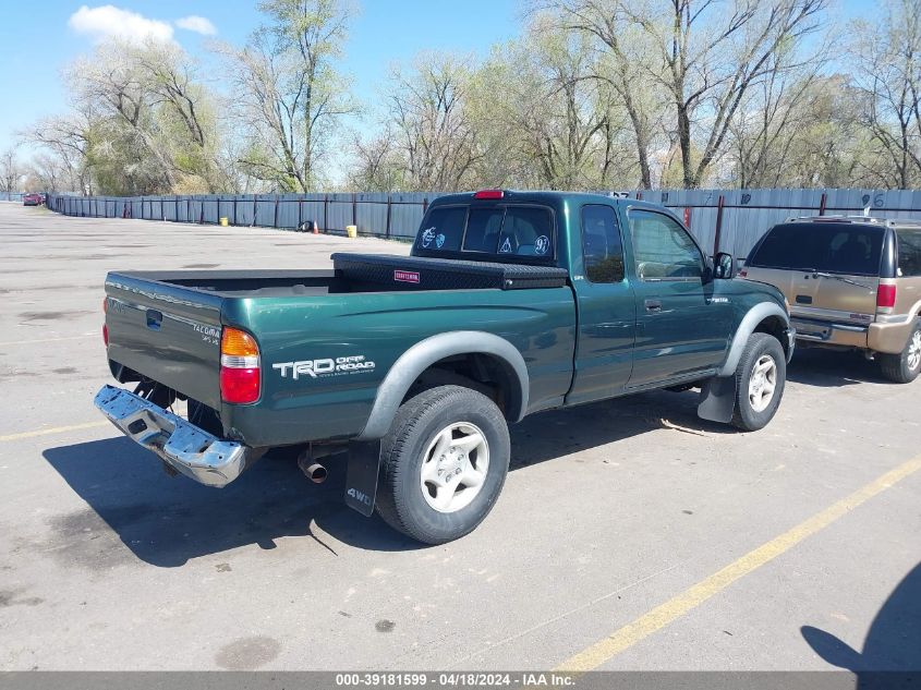 2001 Toyota Tacoma Base V6 VIN: 5TEWN72N61Z850956 Lot: 39181599