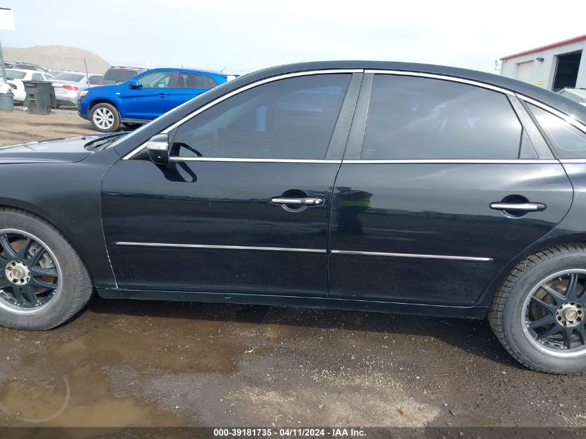 KMHFC46F67A186034 2007 Hyundai Azera Limited/Se