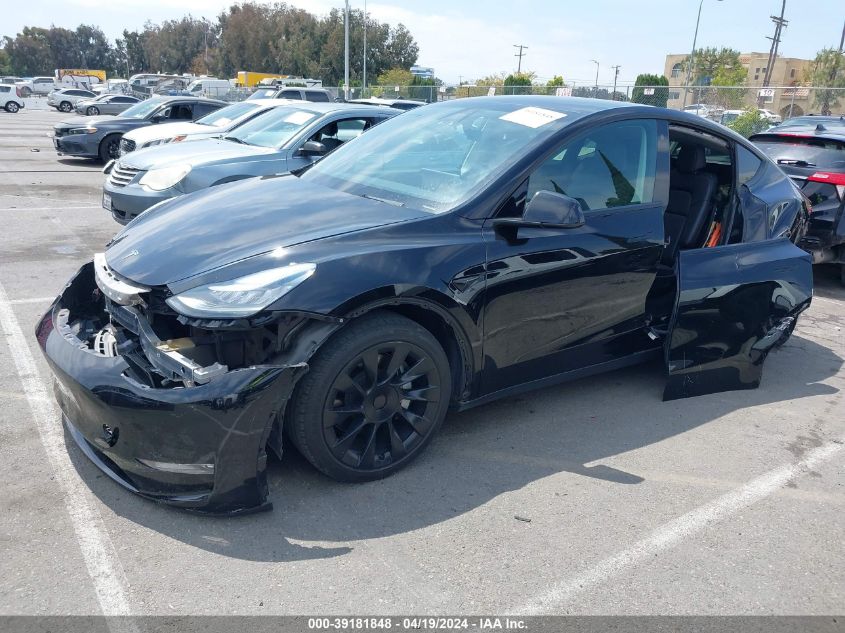 2021 Tesla Model Y Long Range Dual Motor All-Wheel Drive VIN: 5YJYGAEE6MF159198 Lot: 39181848