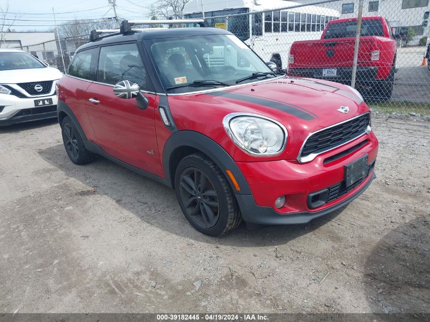 2013 Mini Paceman Cooper S VIN: WMWSS7C57DWN71486 Lot: 39182445