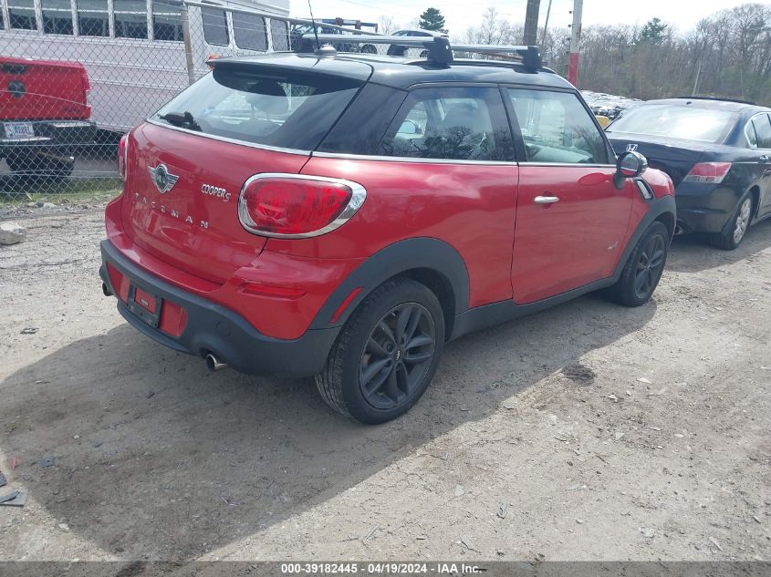 2013 Mini Paceman Cooper S VIN: WMWSS7C57DWN71486 Lot: 39182445