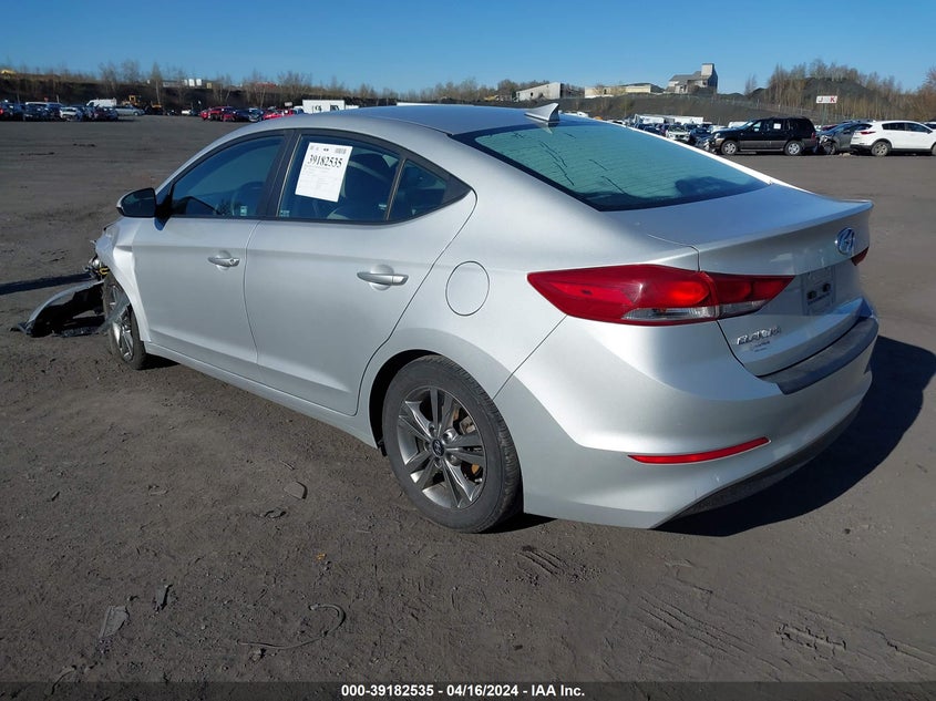 VIN 5NPD84LF7JH265228 2018 HYUNDAI ELANTRA SEL/VALUE/LIMITED