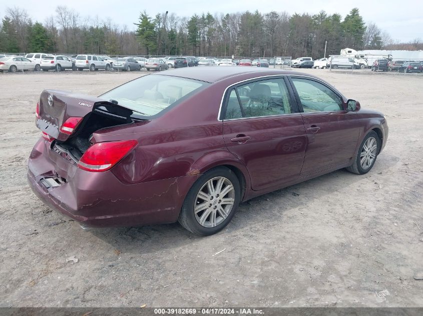 2006 Toyota Avalon Limited VIN: 4T1BK36BX6U065478 Lot: 51177424