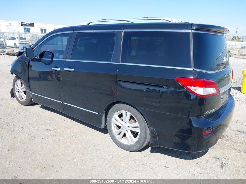 2013 Nissan Quest Le VIN: JN8AE2KP8D9060190 Lot: 39182690