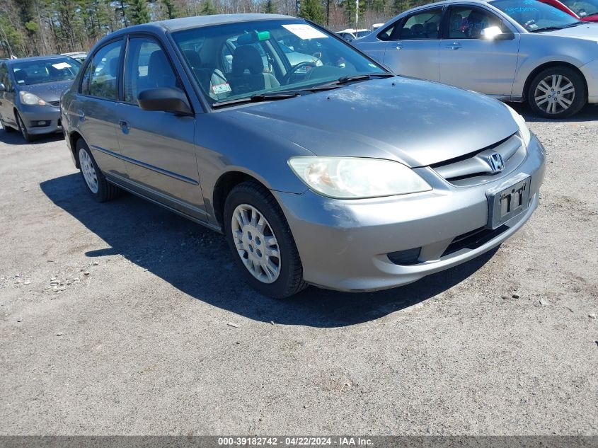 2004 Honda Civic Lx VIN: 2HGES16514H516220 Lot: 51195554