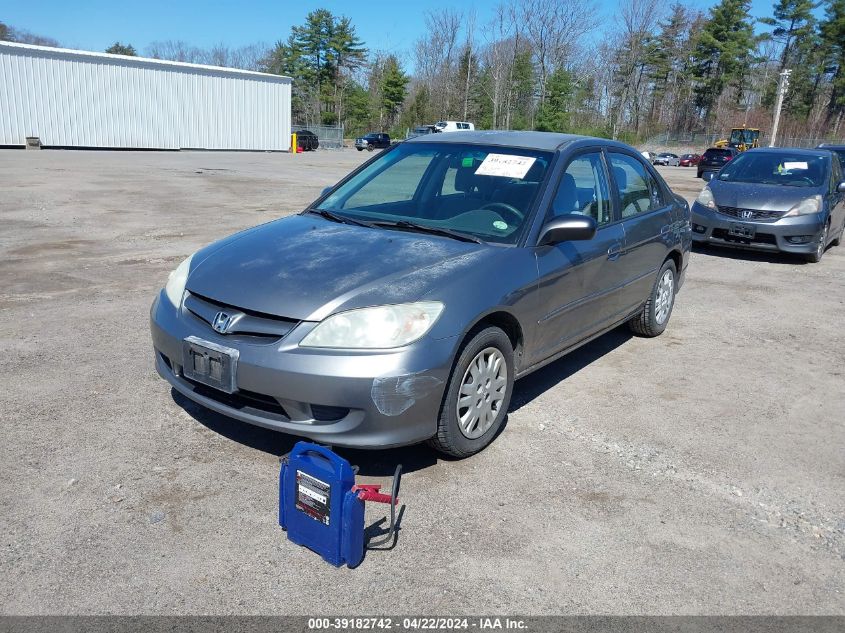 2004 Honda Civic Lx VIN: 2HGES16514H516220 Lot: 51195554