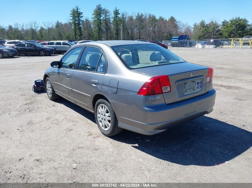 2004 Honda Civic Lx VIN: 2HGES16514H516220 Lot: 51195554