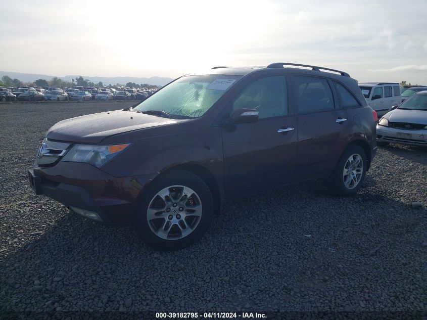 2007 Acura Mdx Technology Package VIN: 2HNYD28437H539707 Lot: 39182795