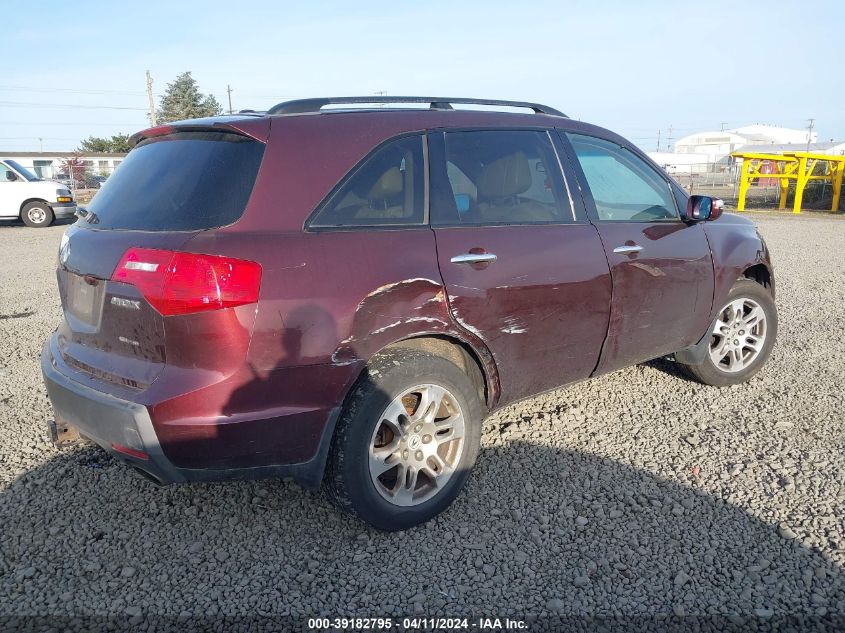 2007 Acura Mdx Technology Package VIN: 2HNYD28437H539707 Lot: 39182795