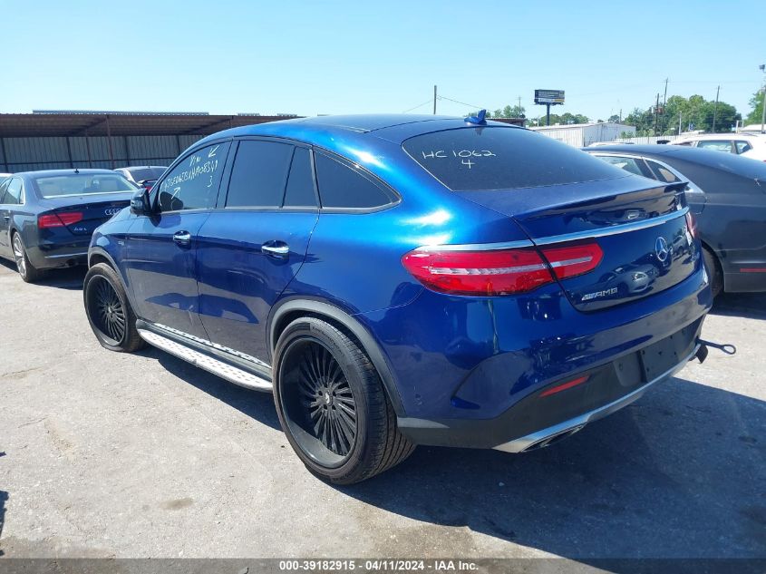 2017 Mercedes-Benz Amg Gle 43 Coupe 4Matic VIN: 4JGED6EBXHA083493 Lot: 39182915