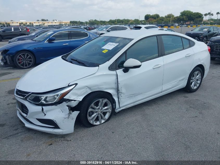 2019 Chevrolet Cruze Ls VIN: 1G1BC5SM9K7152729 Lot: 39182916