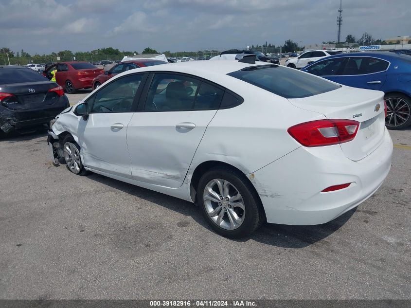 2019 Chevrolet Cruze Ls VIN: 1G1BC5SM9K7152729 Lot: 39182916