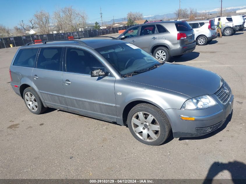 2003 Volkswagen Passat Glx VIN: WVWYH63B13E162206 Lot: 39183129