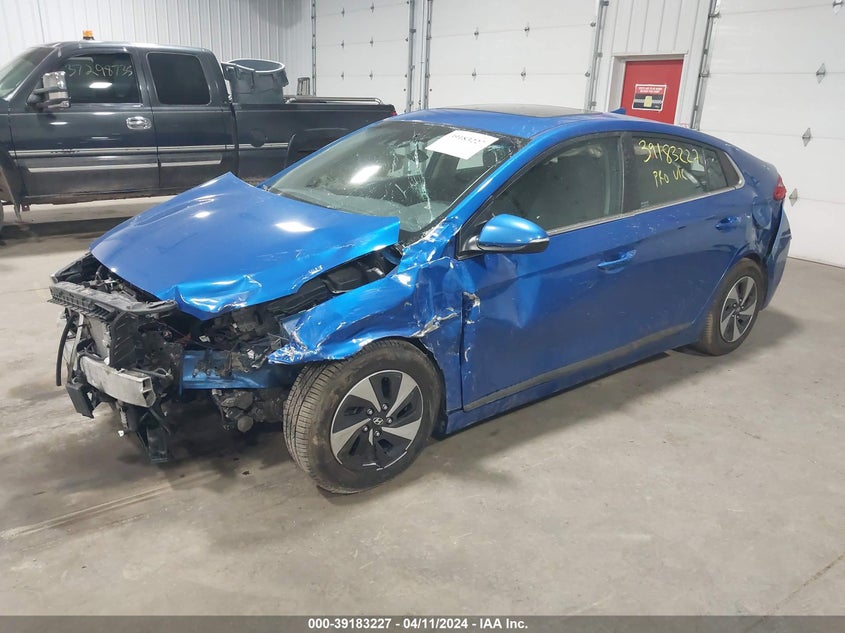 2017 Hyundai Ioniq Hybrid Sel VIN: KMHC75LC2HU056498 Lot: 39183227