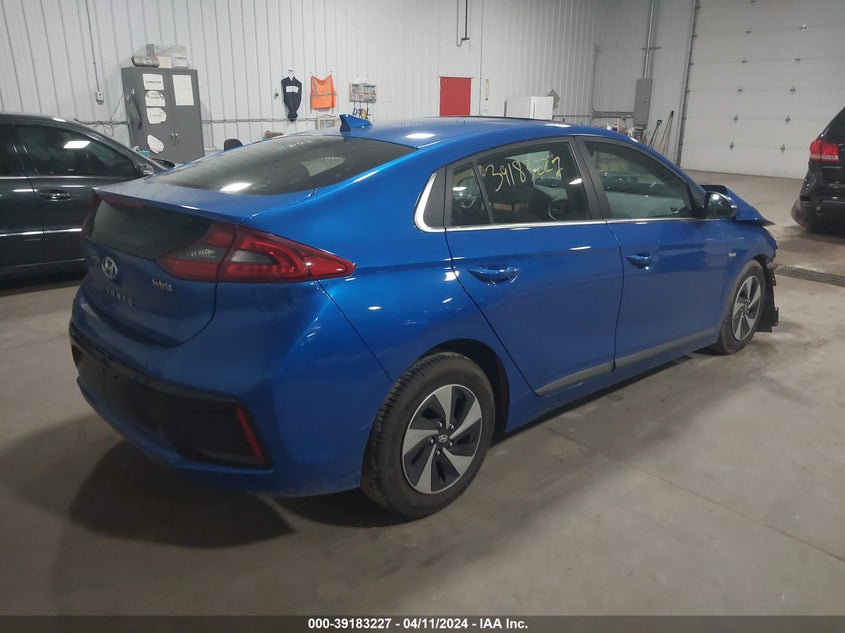 2017 Hyundai Ioniq Hybrid Sel VIN: KMHC75LC2HU056498 Lot: 39183227