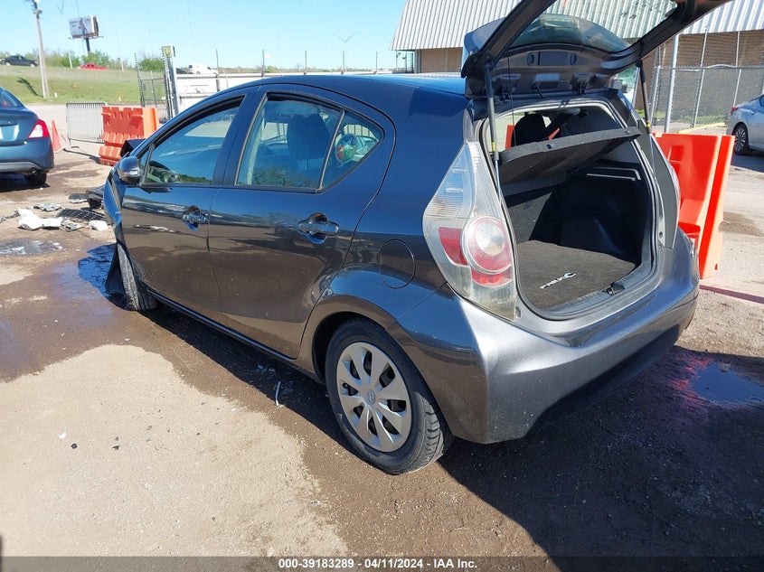2012 Toyota Prius C Two VIN: JTDKDTB36C1505996 Lot: 39183289