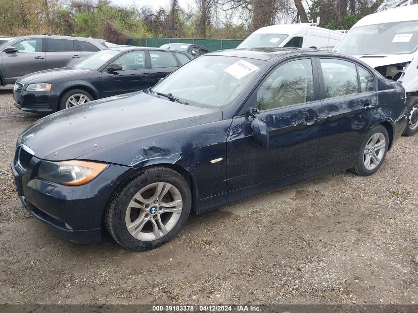 2008 BMW 328Xi VIN: WBAVC73568KX90494 Lot: 39183378