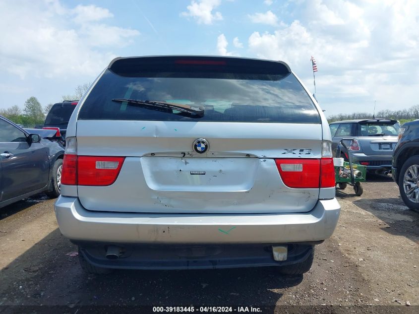 2005 BMW X5 3.0I VIN: 5UXFA13555LY15724 Lot: 39183445