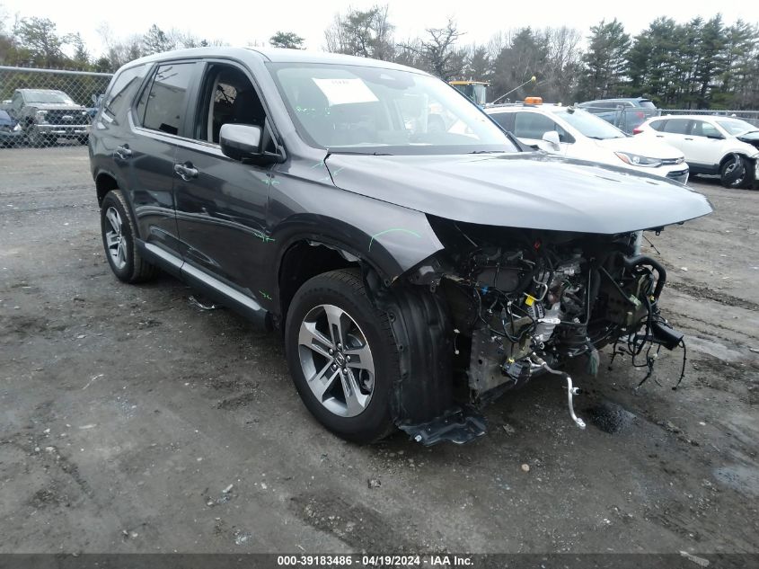 2024 Honda Pilot Awd Ex-L VIN: 5FNYG1H47RB001169 Lot: 39183486