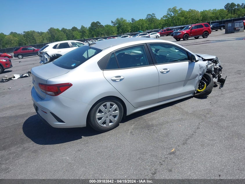 VIN 3KPA24AD2NE441084 2022 KIA RIO LX/S