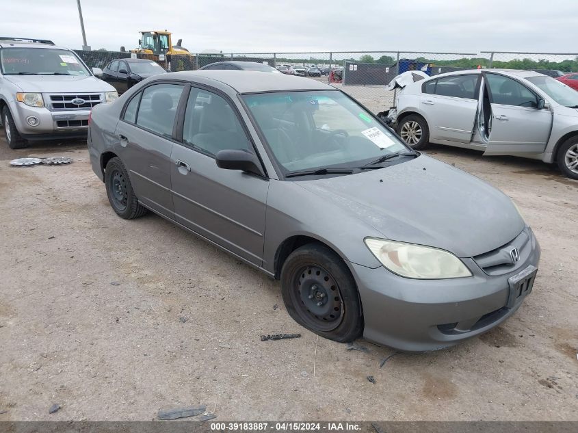 2004 Honda Civic Lx VIN: 2HGES16594H530561 Lot: 39183887