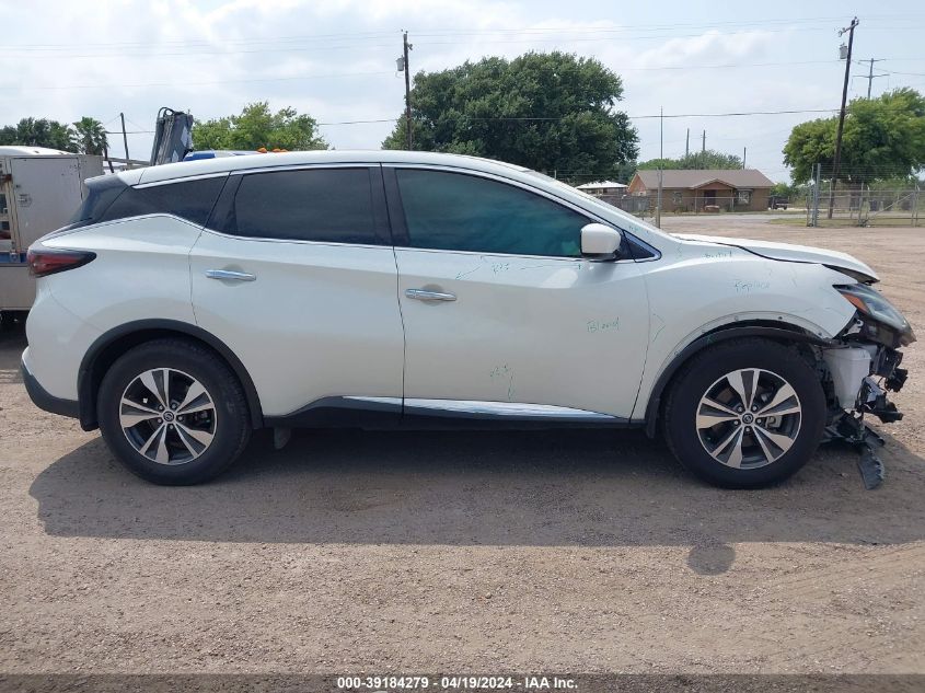 2021 Nissan Murano S Fwd VIN: 5N1AZ2AJ1MC118524 Lot: 39184279