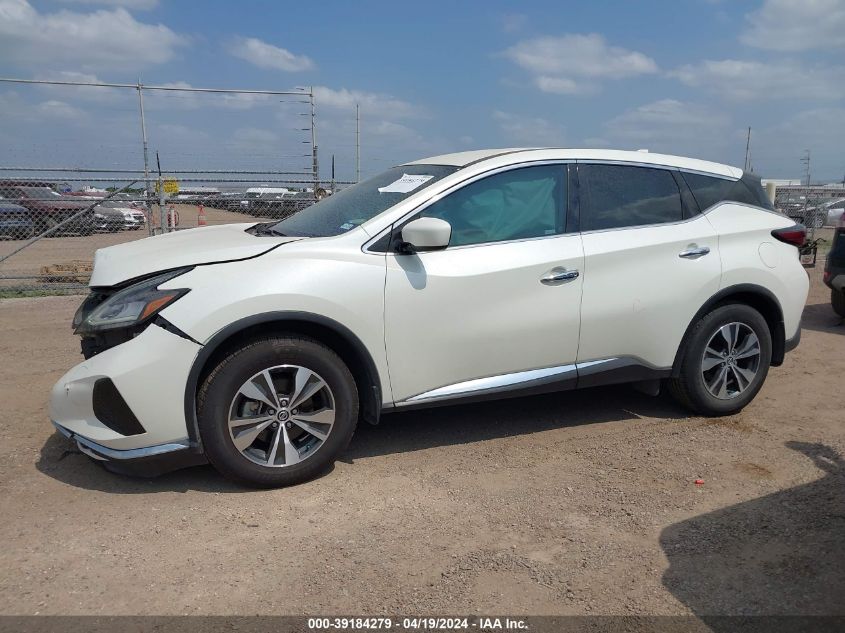 2021 Nissan Murano S Fwd VIN: 5N1AZ2AJ1MC118524 Lot: 39184279