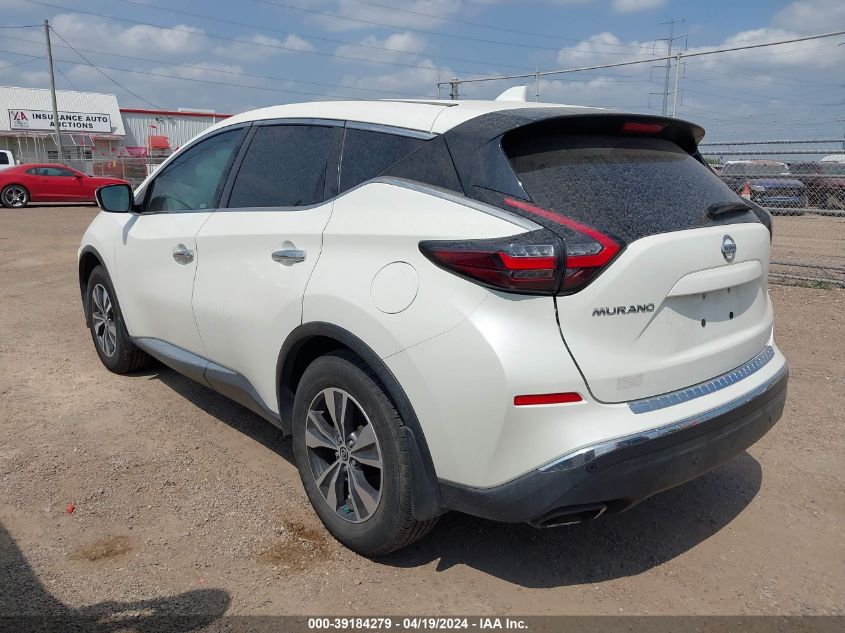 2021 Nissan Murano S Fwd VIN: 5N1AZ2AJ1MC118524 Lot: 39184279