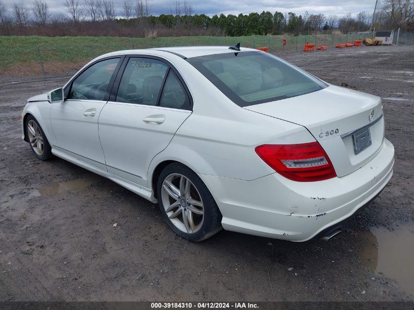 2012 Mercedes-Benz C 300 Luxury 4Matic/Sport 4Matic VIN: WDDGF8BB3CA708354 Lot: 39184310