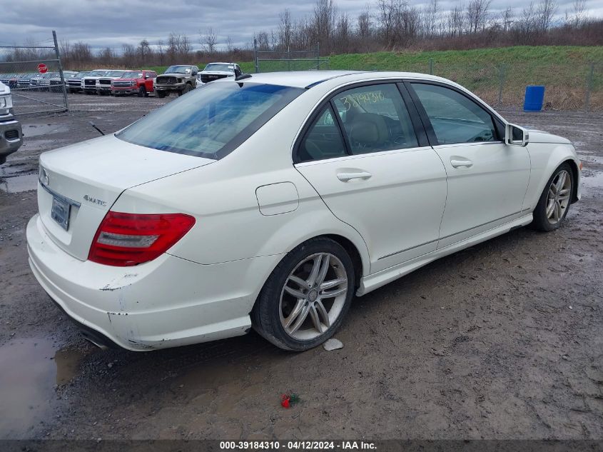 2012 Mercedes-Benz C 300 Luxury 4Matic/Sport 4Matic VIN: WDDGF8BB3CA708354 Lot: 39184310