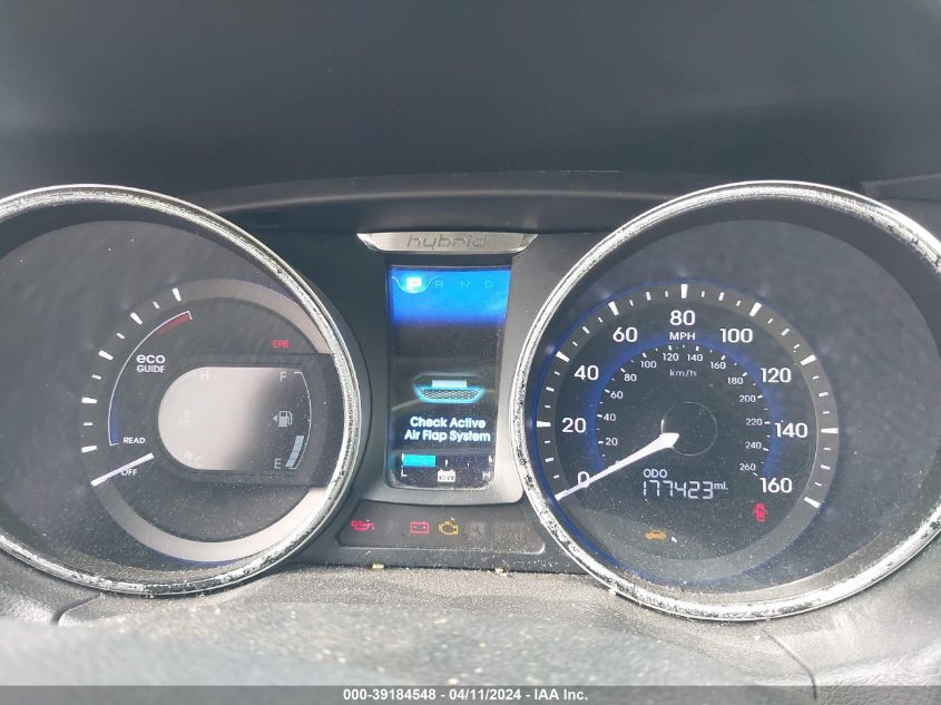 KMHEC4A48CA031092 | 2012 HYUNDAI SONATA HYBRID