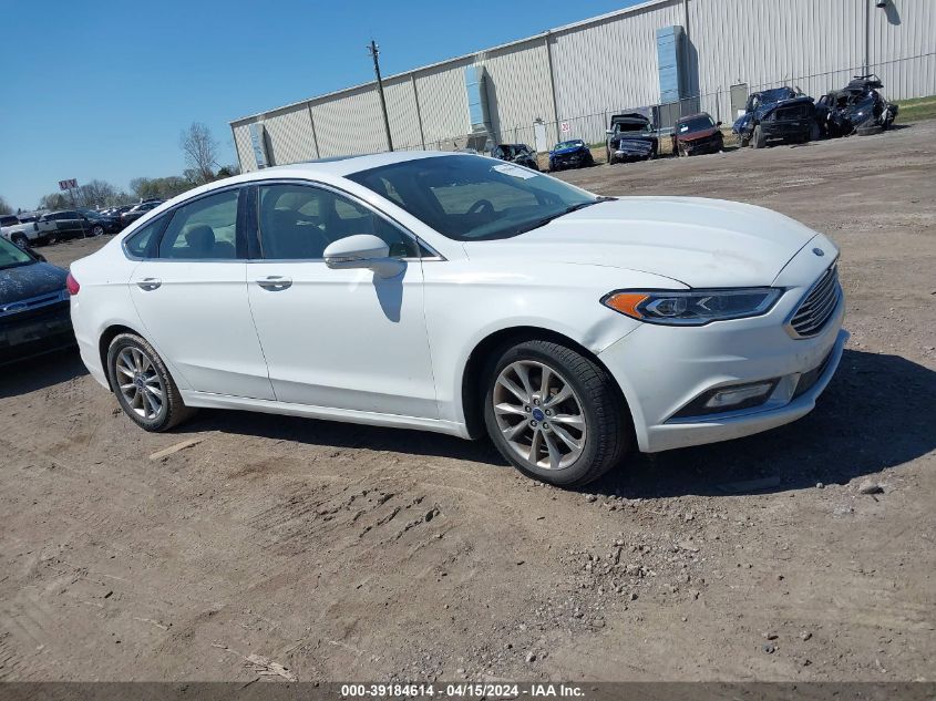 2017 Ford Fusion Se VIN: 3FA6P0HD5HR167114 Lot: 40659541