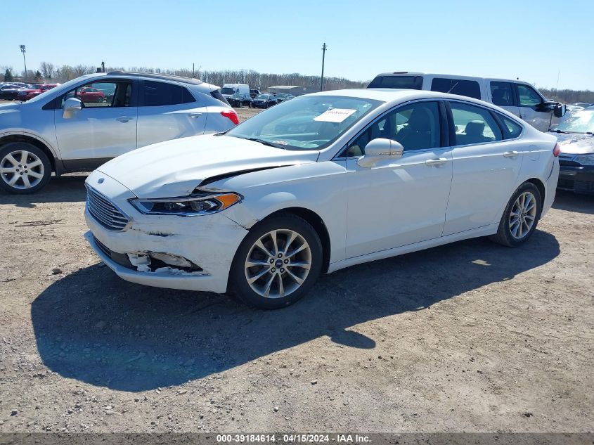 2017 Ford Fusion Se VIN: 3FA6P0HD5HR167114 Lot: 40659541