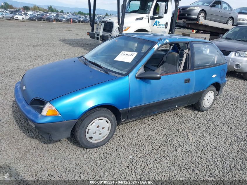 1990 Geo Metro VIN: 2C1MR24606013972 Lot: 39185224