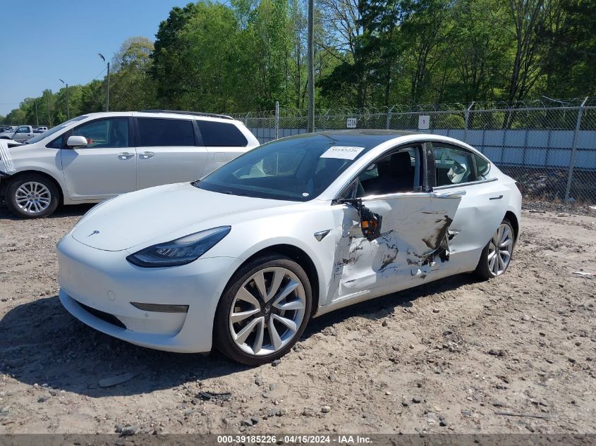 2018 Tesla Model 3 Long Range/Mid Range VIN: 5YJ3E1EA0JF053709 Lot: 39185226