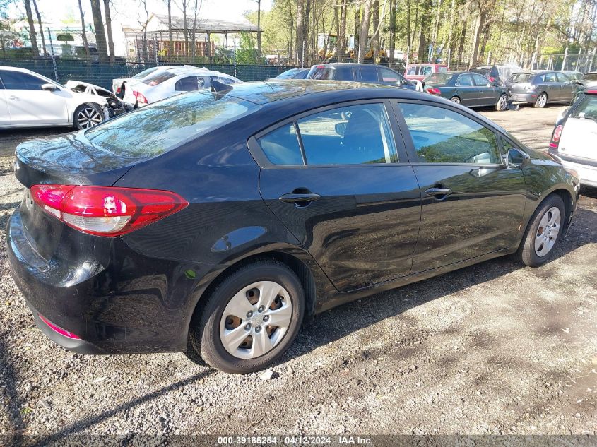 3KPFK4A76JE183209 | 2018 KIA FORTE