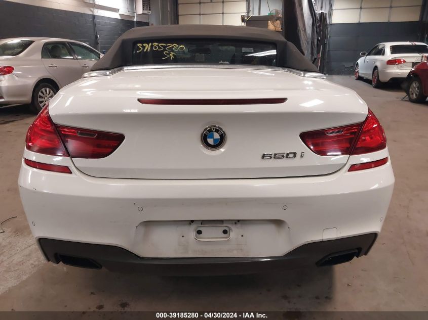 2012 BMW 650I VIN: WBALZ3C51CDL73084 Lot: 39185280