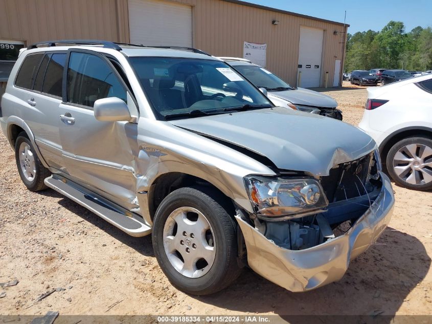 2004 Toyota Highlander Limited V6 VIN: JTEEP21A940057626 Lot: 39185334