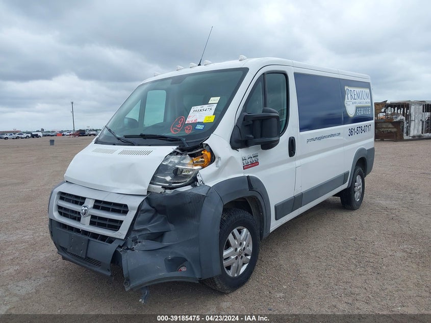2016 Ram Promaster 1500 Low Roof VIN: 3C6TRVAG1GE100922 Lot: 39185475