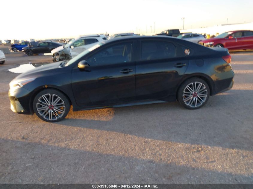 2022 Kia Forte Gt VIN: 3KPF44AC5NE437974 Lot: 39185848